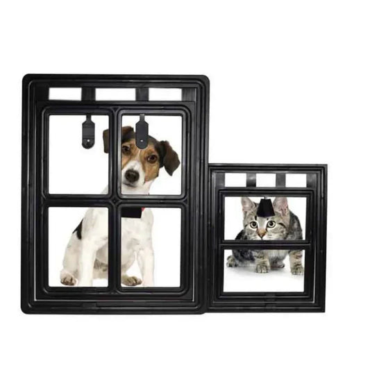 Home Lockable Dog Screen Door Pet Cat Screen Door Plastic Pet Door for Mosquito Proof Screen Window Security Flap Gate Dog Fence - Play Paws Toys