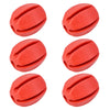 6 PCS Silicone Fishing Rod Holder Ball Straps 5 Hole Lightweight Fishing Tackle Ties Organizer Storage Racks Fishing Accessories