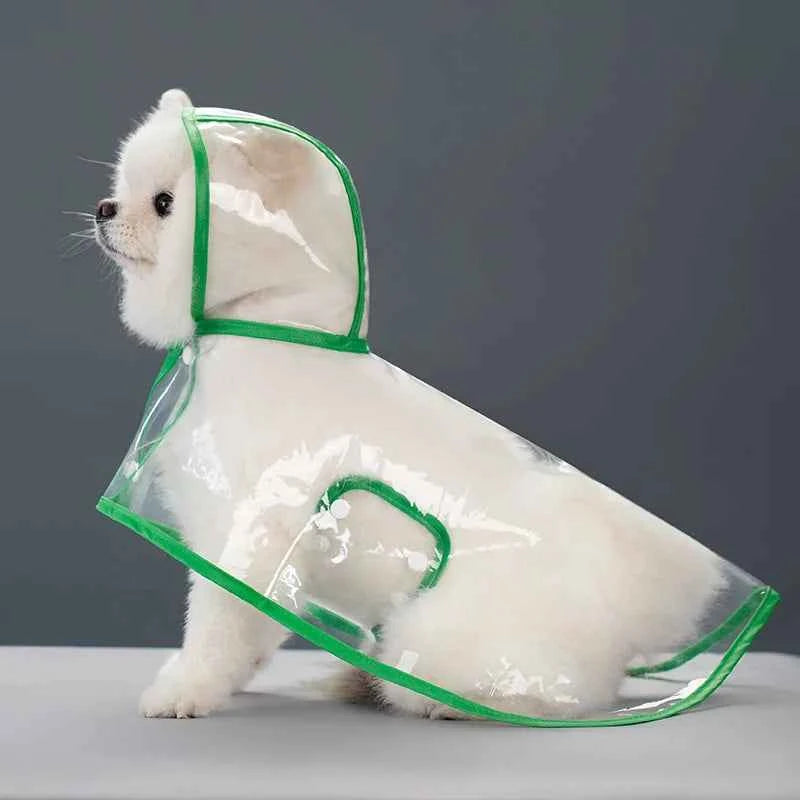 Dog Raincoat All-inclusive Four-legged Waterproof Poncho Teddy Bomei Rainy Day Pet Clothes Small Medium Dog Raincoat