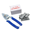 Farm Hog Ring Plier Tool M Clips Staples Chicken Hamster Bird Rabbit Mesh Cage Wire Fencing Caged Clamp Poultry Animal Supplies