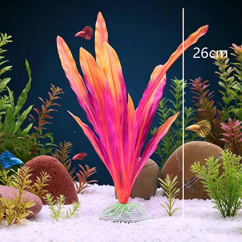 Artificial Aquarium Plants Decoration Fish Tank Water Plant Grass Ornament Plastic Underwater Aquatic Water Weeds Viewing Decor