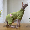 Fleece Coat for Sphynx Cat Warm Sweatshirt 4-legged Jumpsuit for Kittens Dogs soft Loungewear for Male Cat Devon Rex Sweater - Play Paws Toys