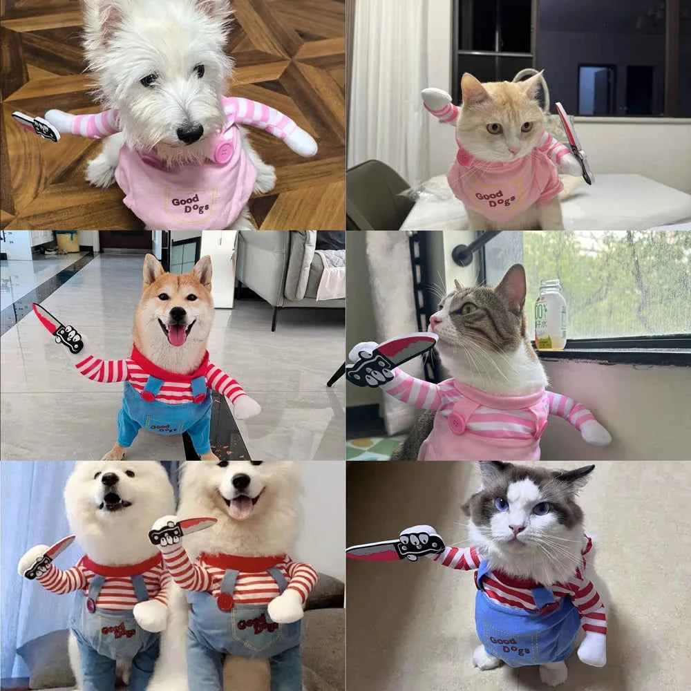 Dog Clothes For Small Medium Dogs Cats Christmas Funny Puppy Dressed Up Cosplay Costumes Chihuahua Yorkshire Pug Pet Clothing