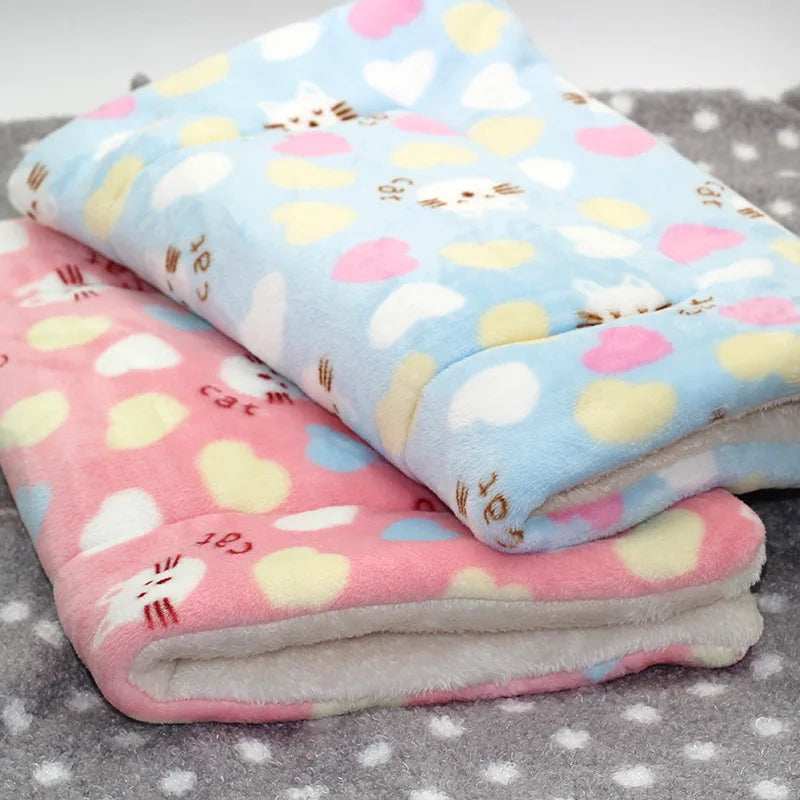 Large Size Flannel Dog Bed Thicken Cat Bed Sleeping Mat Dog Mat Blanket For Puppy Kitten Dog Bed Rug for Small Medium Large Dog - Play Paws Toys