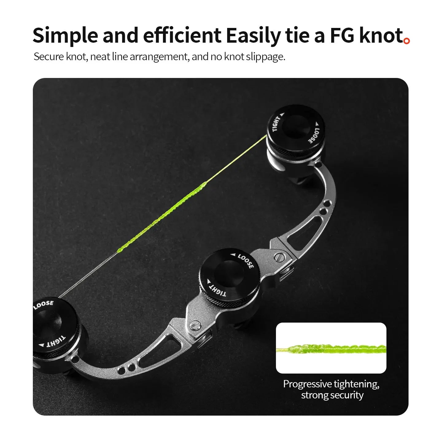 CHILENT GT FG PR Knot Tyer Aviation Alumin Knotter Assist Line Leader Connection Knotting Machine Bobbin Winder Fishing Tools