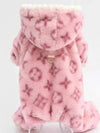 Winter & Autumn New Pet Fleece-Lined Thickened Four-Legged Clothes for Small & Medium Dogs (Teddy, Poodle) & Cats