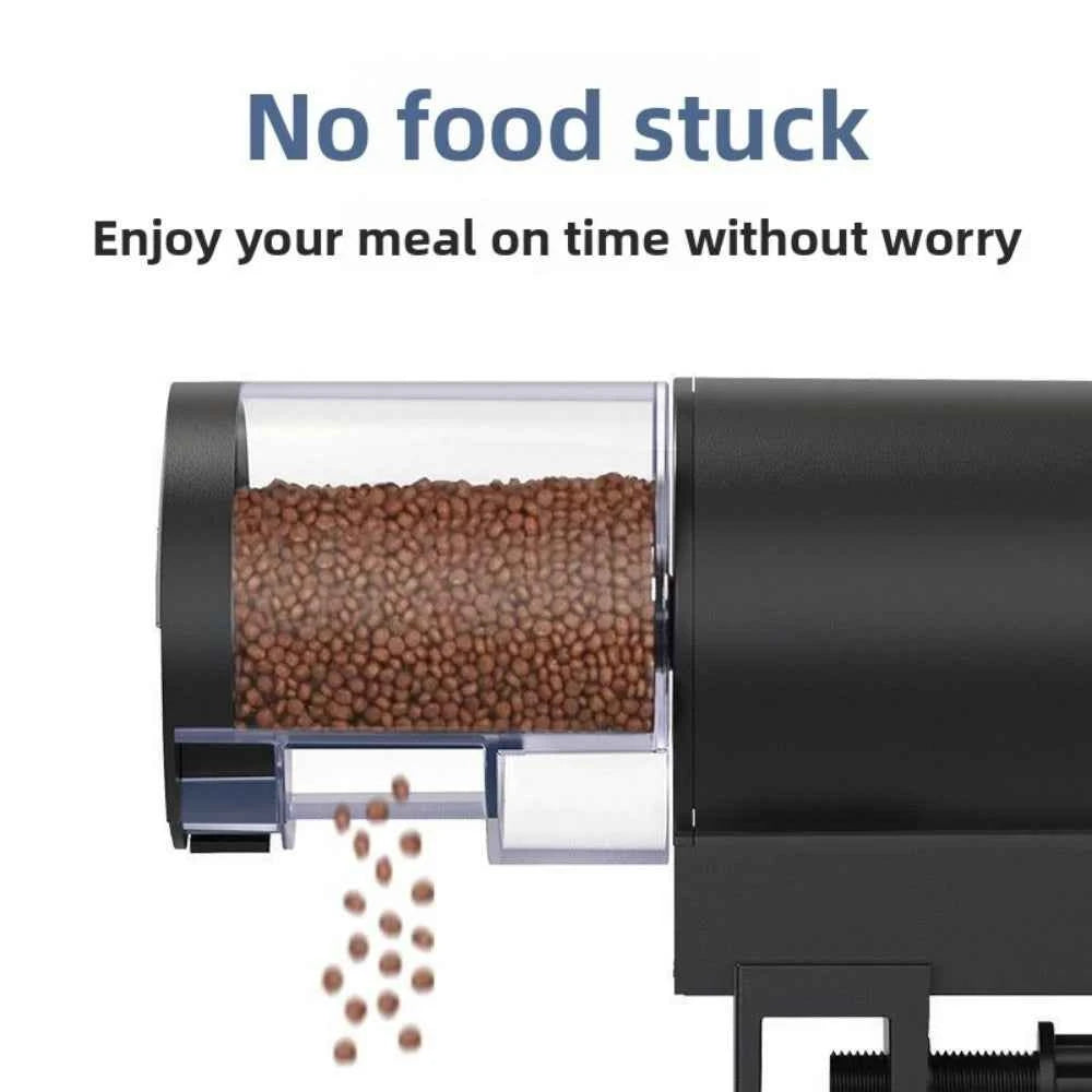 Automatic Fish Feeder 100ML Battery Powered Programmable Timer Aquarium Tanks Easy Setup Vacation Use Pet Care Fishbowl Food