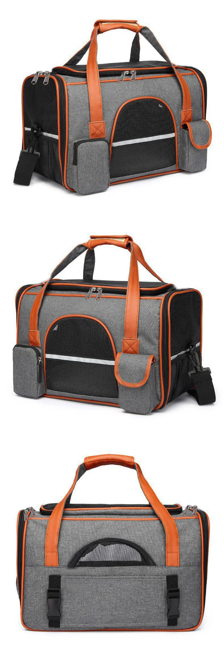 Dog Pet Carrier Bag Anti-Collapse Design Multiple Storage Pockets Cat Travel Handbag for Medium Cats, Puppy, Rabbits and Other S - Play Paws Toys