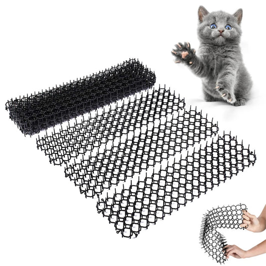 6/10Pcs Garden Prickle Strip Dig Stop Cat Repellent Deterrent Mat Anti-cat Prickle Strips Keep Cat Away Digging Climbing Spike - Play Paws Toys