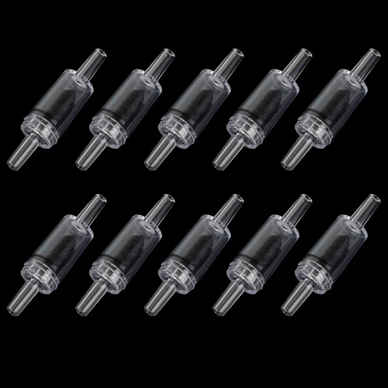 5pcs/10pcs Aquarium Check Valve For Air Pump Plastic One Way Non-Return Accessories for Fish Tank 4mm AirLine Tube