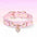 DC003 1Pc PU Leather Delicate Pet Dog Collar, High-Quality Leather Fabric And Alloy Fittings. Beautiful Gemstone Decoration. Sui