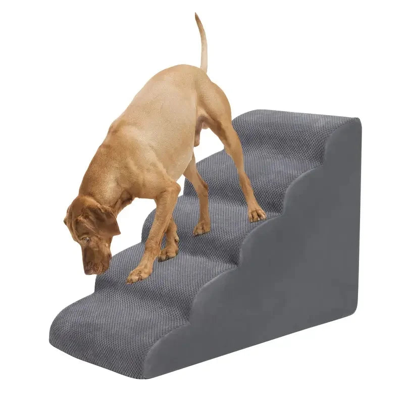 New Detachable And Washable Kennel Memory Foam Dog Sofa Stairs Pet 4-5 Steps Stairs For Small Dog Cat Ramp Ladder Pet Stairs - Play Paws Toys