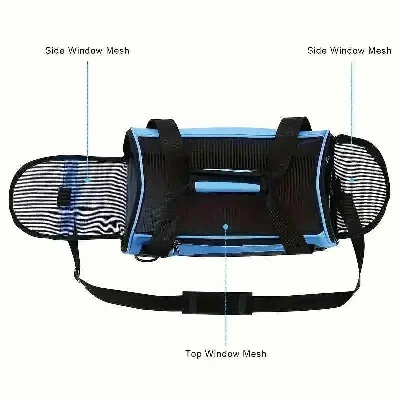 Cat Bags Portable Dog Carrier Bag Mesh Breathable Carrier Bags for Small Dogs Foldable Cats Handbag Travel Pet Bag Transport Bag