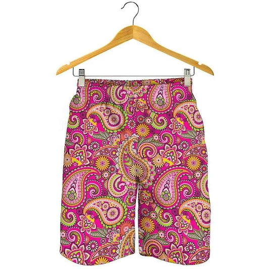 Fashion Paisley  Pattern Beach Short Men Clothing Popular 3D Print Daily Casual Board Shorts Classic Trend Streetwear New Trunks