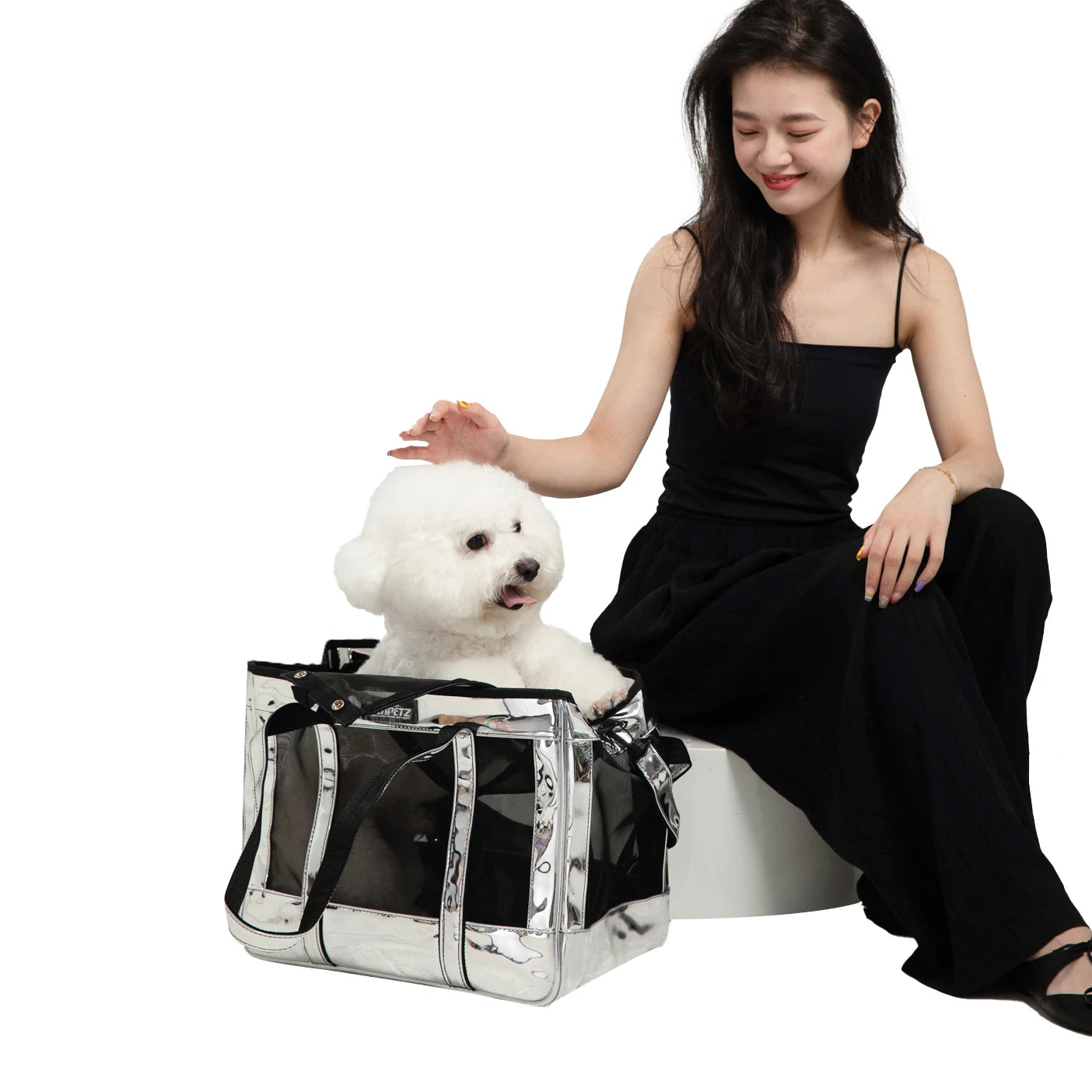 EDENPETZ Breathable Pet Dog Cat Carrier Mesh Leather Fashion Large Travel Puppy Kitty Carry Bag Shoulder Handbag - Play Paws Toys