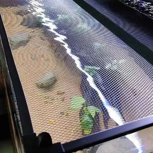Sturdy Magnetic Fish Tank Lid Cover DIY Easy Installation Fish Tank Mesh Lid Cover Turtle Tank Net Fish Tank