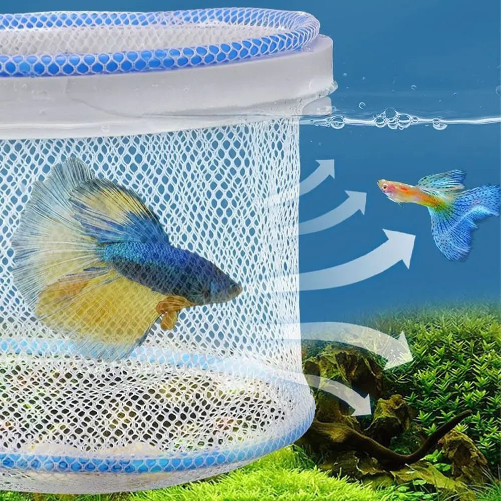 Ventilated Guppy Breeding Net Permeable Nylon Floating Fish Net Portable Fish Tank Isolation Box Home Aquarium