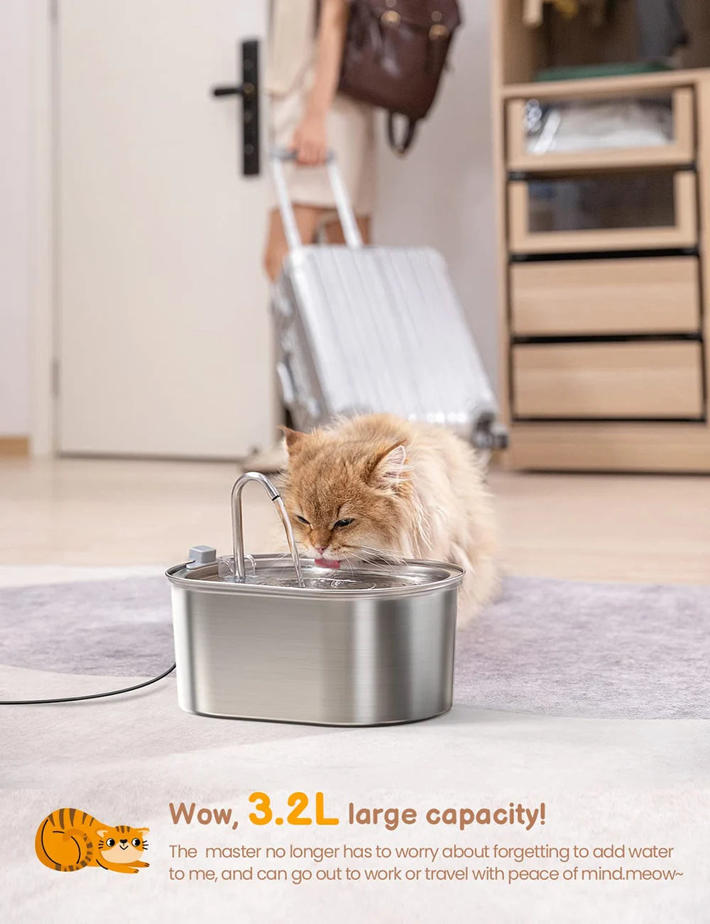 Smart Cat Water Fountain Automatic Drinker For Cats Water Feeder Pet Water Dispenser Drinking Fountain For Cats Dogs