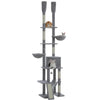 Cactus Cat Tree Floor to Ceiling Cat Tower 7 Tiers Cat Climbing Tree with Cozy Hammocks and Condos 5 Platforms Scratching Posts