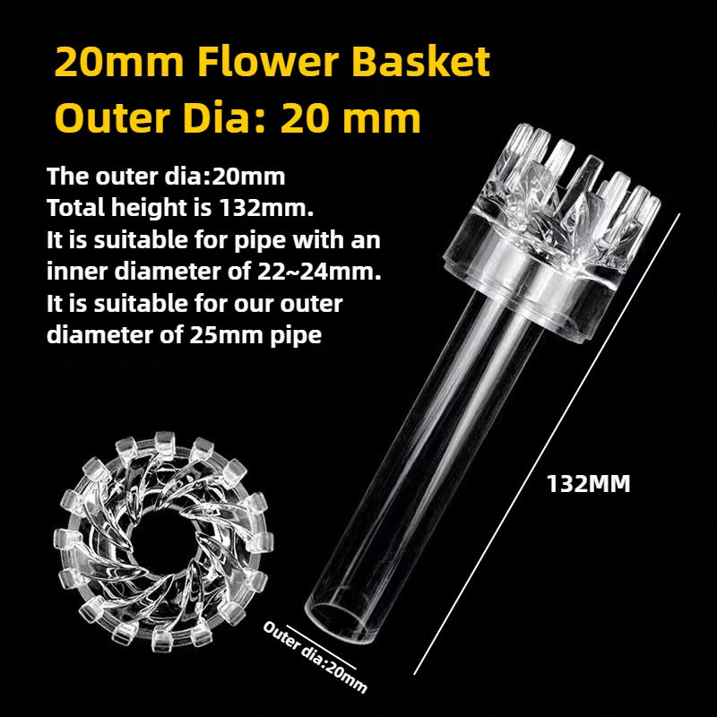 Transparent Fish Tank Water Pipe Acrylic Tube Fittings Elbow Joint Duck Bill Water Outlet Aquarium Accessries Rain Shower Outlet