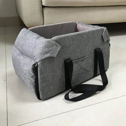 Portable Car Safety Pet Seat For medium/Small Dogs Cat Travel Central Control Cat DogBed Transport Dog Carrier Protector DogBags - Play Paws Toys