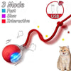 Cat Interactive Ball Toys Automatic Rolling Ball Faux Tail Rechargeable Smart Pet Electric Toy Dog Cat Training Imitate Mouse
