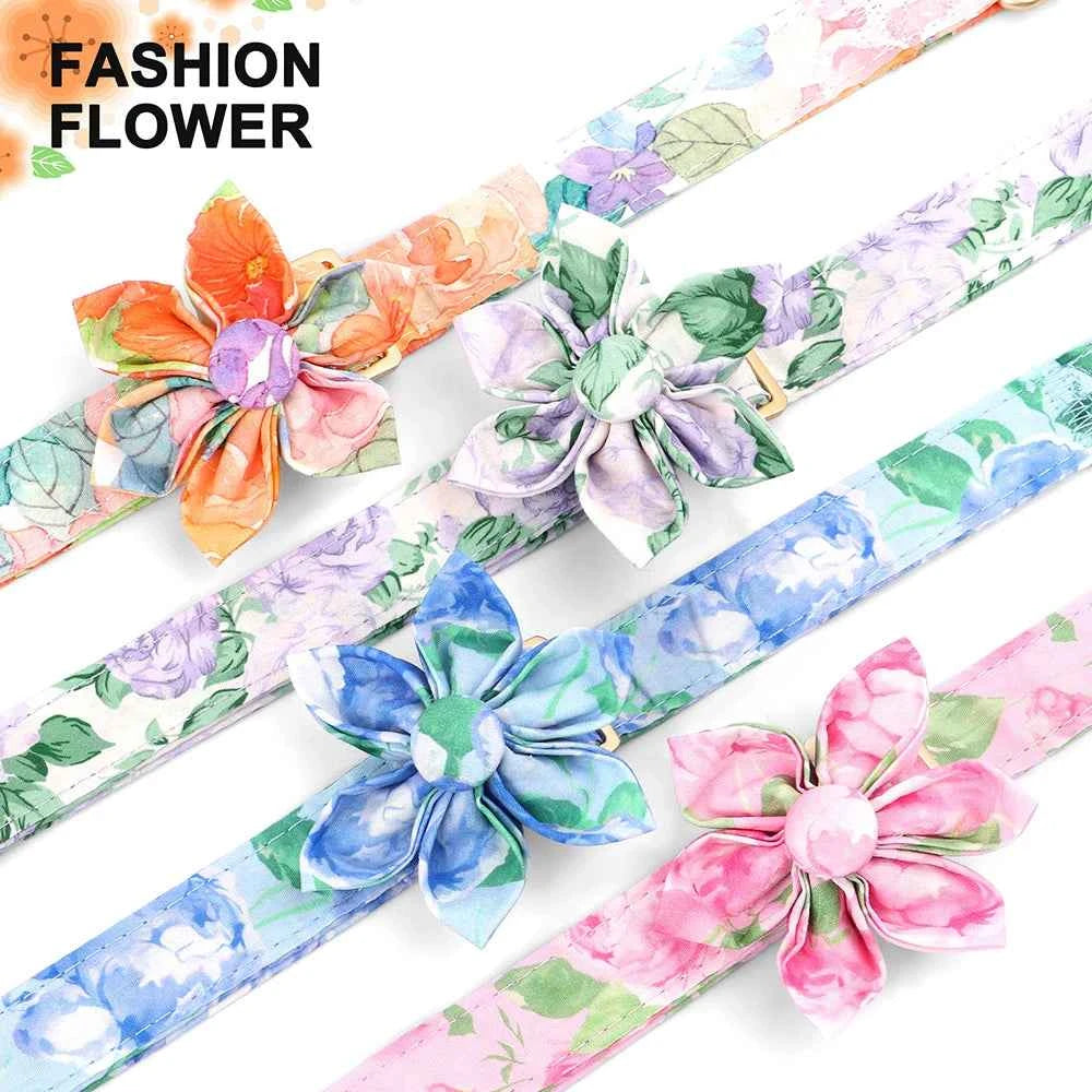 Custom Nylon Dog Collar Cute Print Dog Collars Free Engraved Pet ID Collars Necklace For Small Medium Large Dogs Pug Adjustable