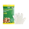 SEAMETAL 6Pcs Thicken Pet Wipes Gloves Deep Cleaning Dog & Cat Wipes Disposable Cleaning Gloves for Pet Care Cat Dog Supplies