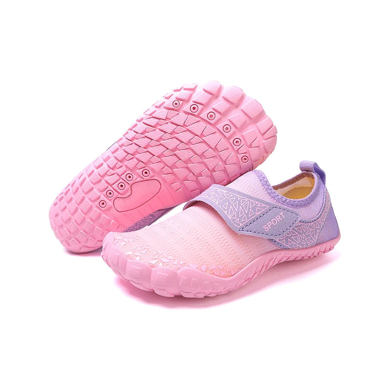 New KID's Summer Wading Shoes Parent-Child Vacation Beach Swimming Shoes Student Quick Drying Beach Game Shoes Aqua Shoes 29-38#