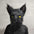 Latex with Fur Black Cat Cosplay Mask Scary Helmet Animal Funny Costume Hood Hair Mask Headwear Adult Halloween Party Props