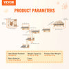 SucceBuy Wall Mounted Cat Shelves Cat Wall Shelves and Perches with Jumping Boards Hammocks & Cat Tree Cat Furniture and Shelves