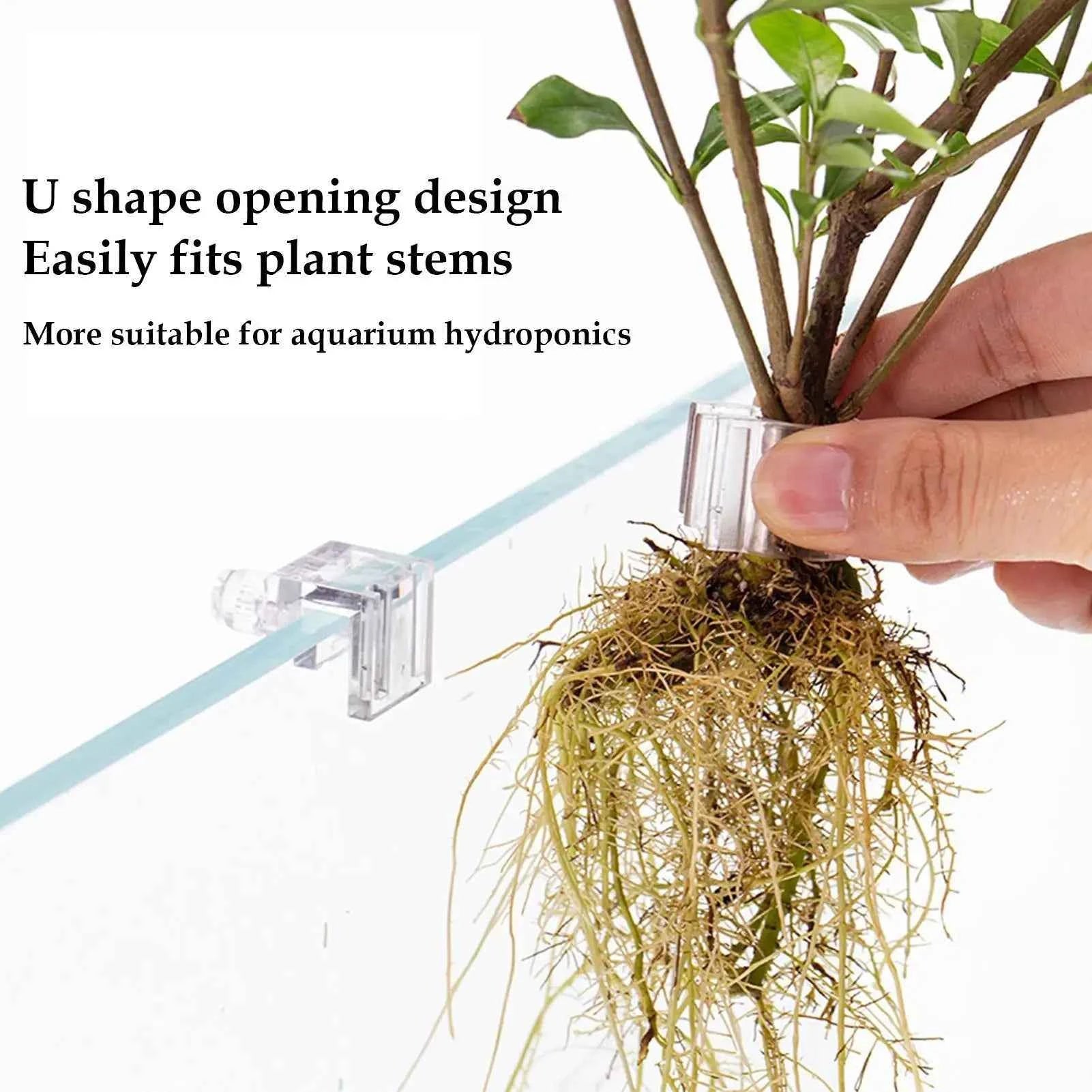 Mini Fish Tank Planter Pot 6Pcs Aquarium Plant Holder Support Cup Aquarium Feeder For Fish Tank Home Grow Planting Cultivation