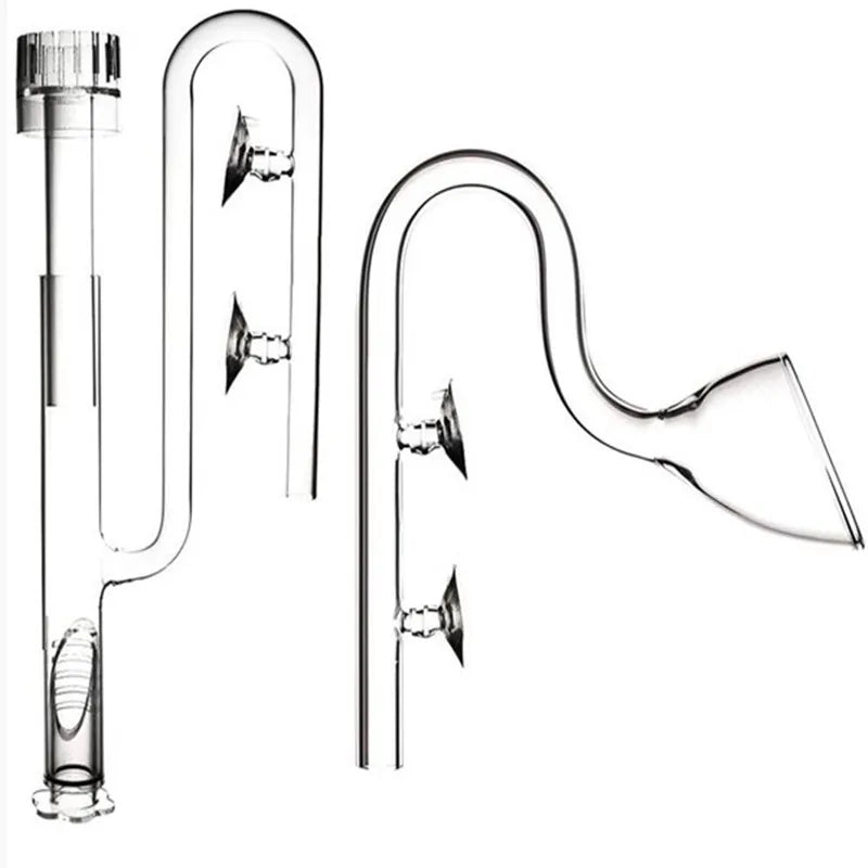 Aquarium ADA Style 13mm 17mm Glass Lily Pipe Inflow Outflow Tube The Glass Inlet Outlet Water Pipe for Fish Tank filter 12/16mm