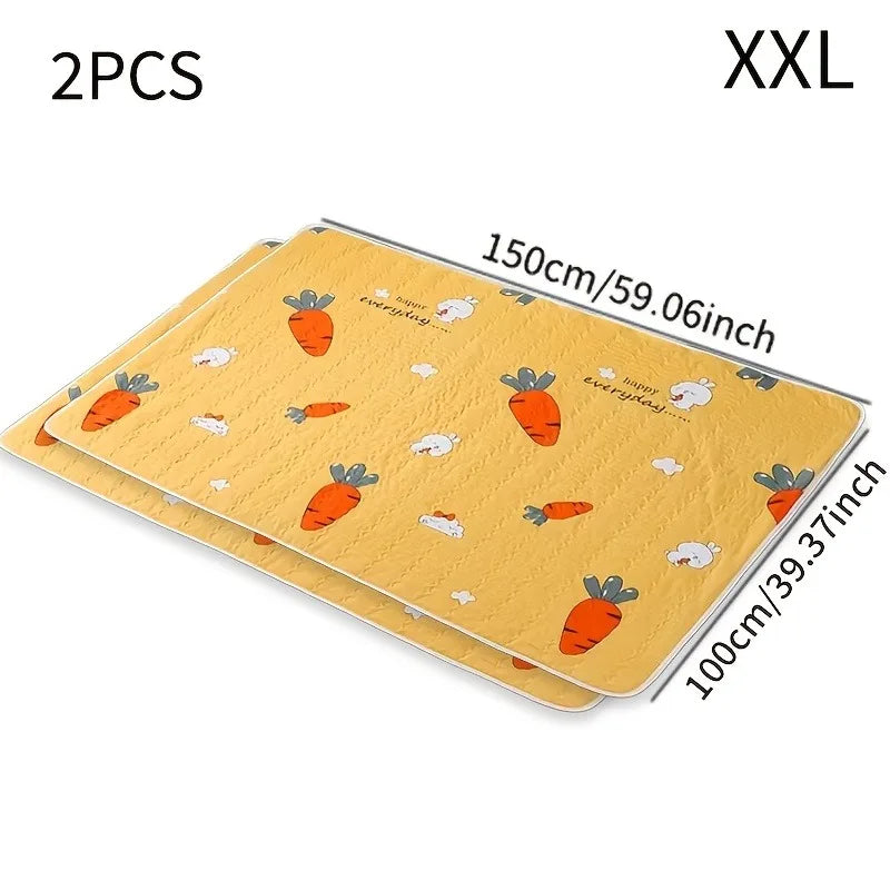 2PCS Washable Reusable Cat And Dog Urine Pads For Daily Use By Cats And Dogs Floor Mats Dog Cages Garden Picnics All Seasons