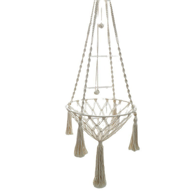 Winter Pet Hammock Cat Swing Hand Woven Cotton Rope Cats Hanging Basket  Kitten Hanging String Den Indoor Pend Nest Pet Supplies - Play Paws Toys
