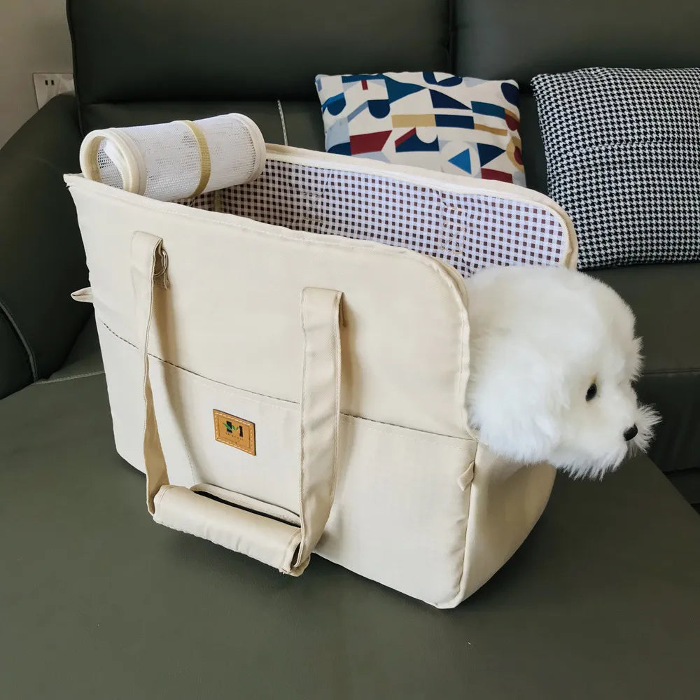 Dog Car Seat Dog Booster Car Seat Cat Carrier Bag Cat Bed for Small Dogs Cats Pet Car Seat with Pad and Straps for Dogs Cats - Play Paws Toys
