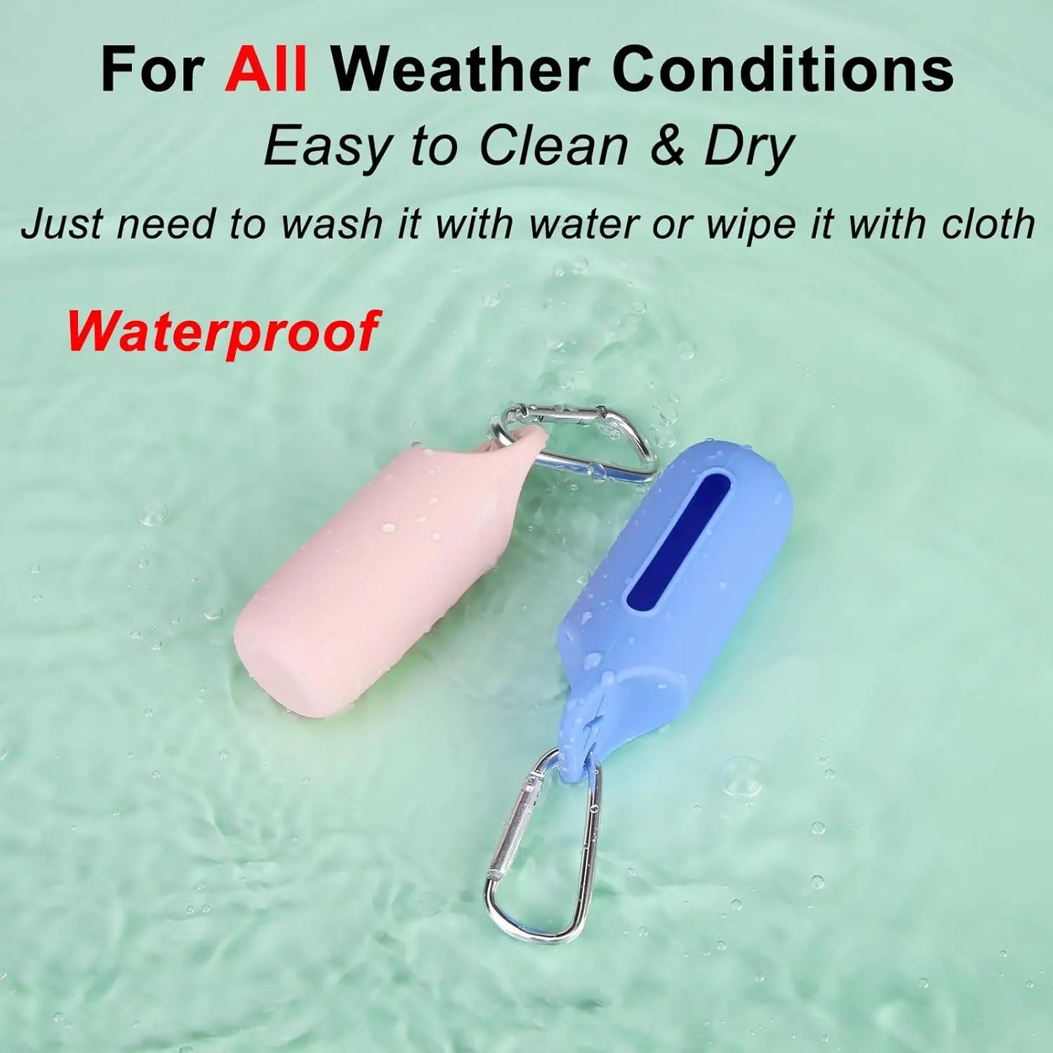 Silicone Dog Poop Bags Holder dog bags dispenser walking stand portable feces collection bag hanging ring silicone storage box