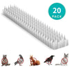 10/20/30Pcs Spikes Repeller Cat Plastic Bird Repellent Anti Pigeon Anti-bird Squirrel Garden Fences Control Transparent Spikes