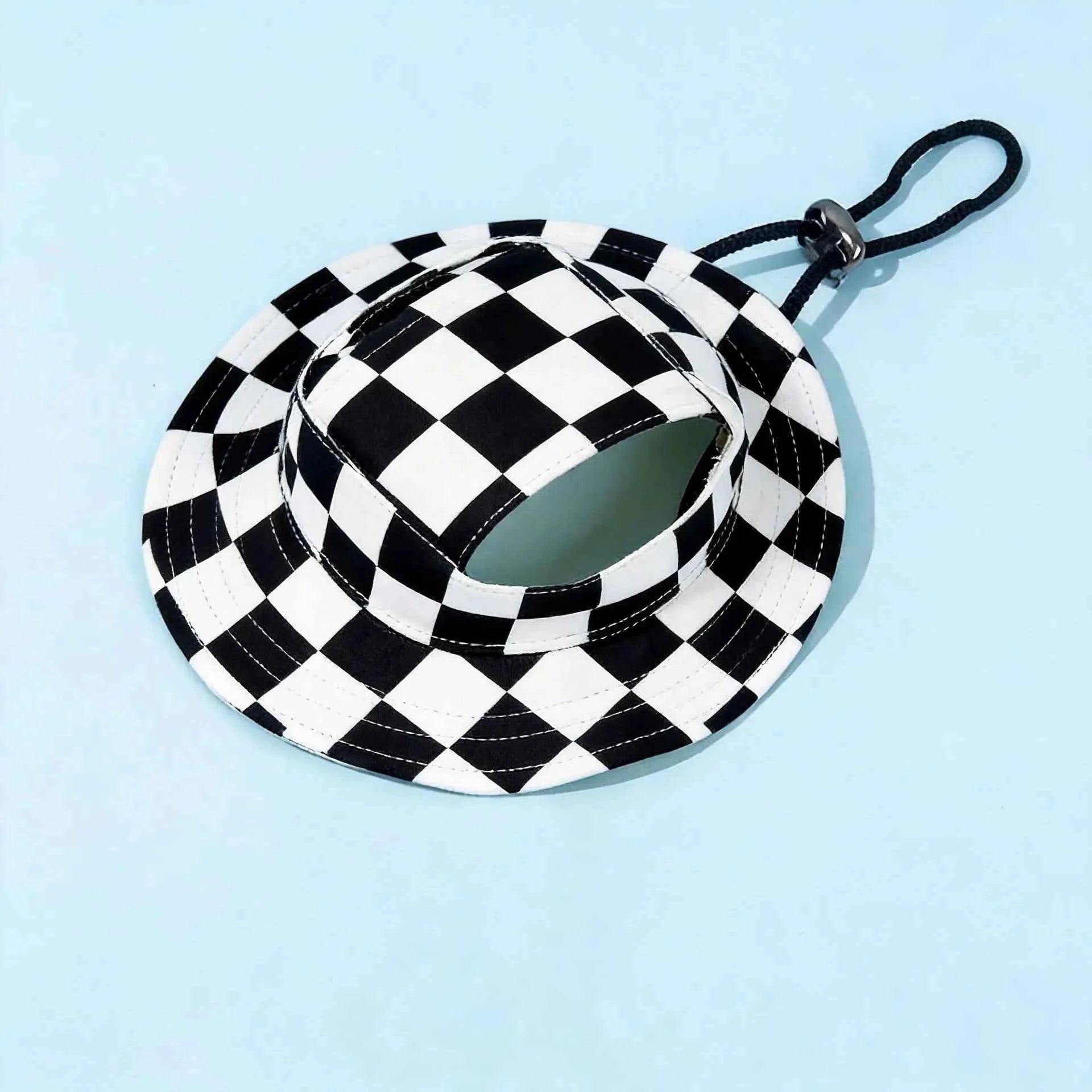Adjustable Ear Exposed Pet Bucket Hat Summer Sun Hat Cute Print For Small Medium Large Dogs Cats Puppy Pet Accessories