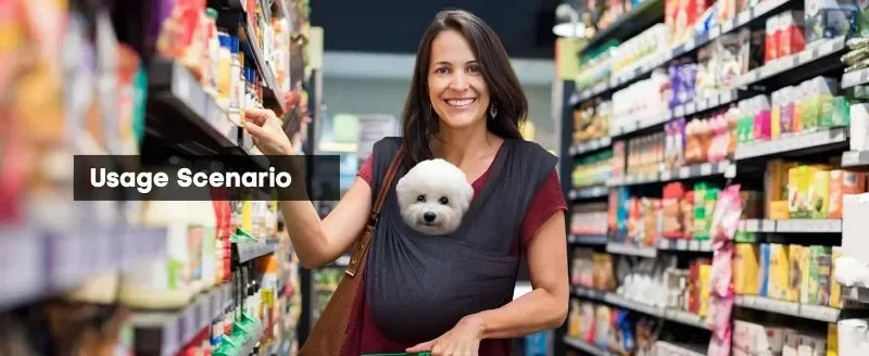 Dog Carrier for Small Dogs Front Facing Dog Carrier Sling Hands Free Cat Sling Size Adjustable Soft Cotton - Play Paws Toys