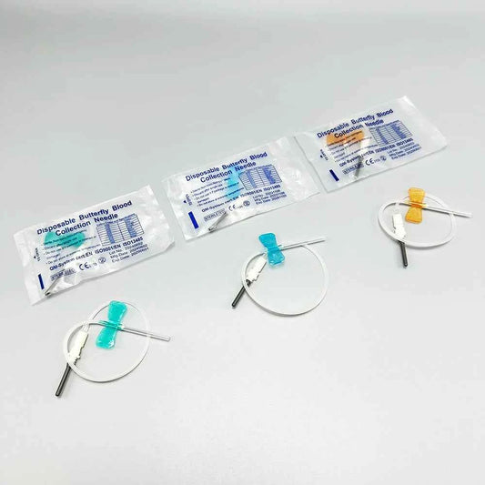 100PCS/lot Disposable Butterfly Blood Collection Needle double wing type Blood Collection Needle Pet Care Room Cat Dogs Animal