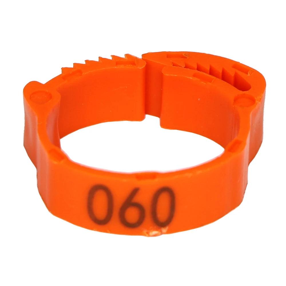 10-50PCS High-quality Chicken Foot Ring 6 Colors Numbered Identification Leg Rings Clip for Poultry Chickens Ducks Geese Parrot