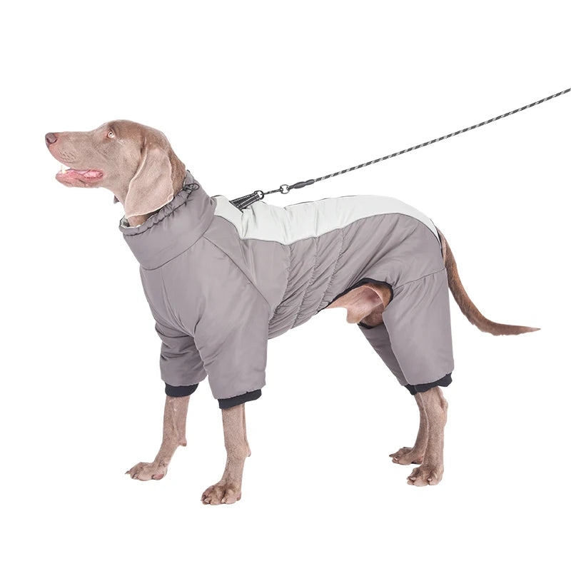 Waterproof Pet Dog Winter Jumpsuit Warm Medium Large Dogs Winter Jacket Clothes Labrador Bulldog Golden Retriever Costumes