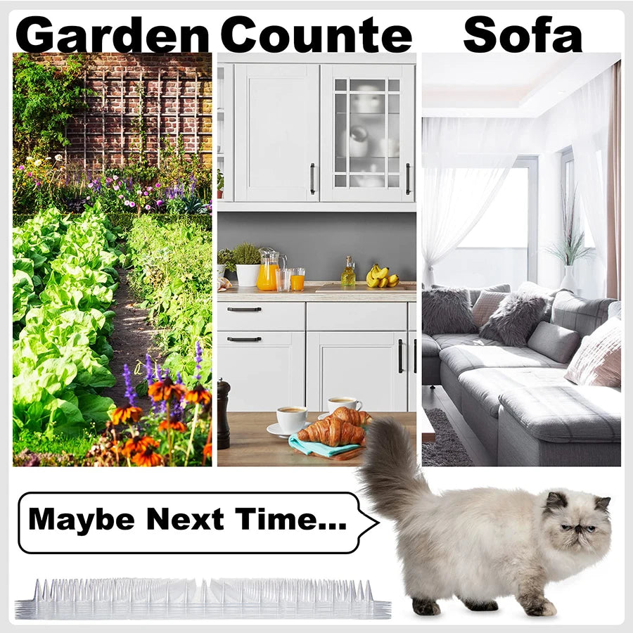 Cat Repeller Cats Repellent Plants Accessories Bird Kitchen Gadgets Exterior Scarecaper Supplies Spikes For Dog Scare Pigeons