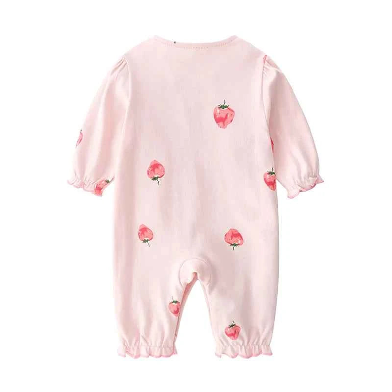 Baby clothes jumpsuit autumn season 0 pure cotton 3 princess clothes newborn clothes 6 months baby air-conditioned clothes