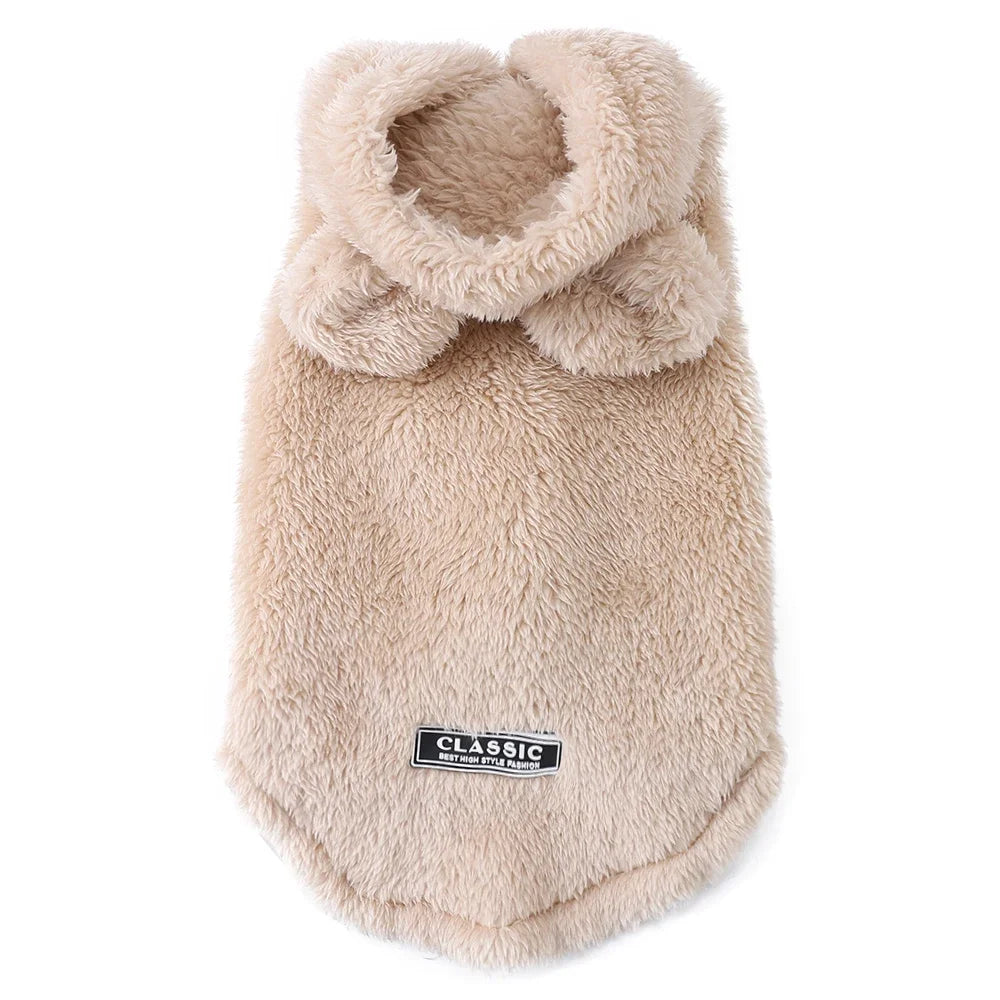 Autumn Winter Cat Clothes Soft Warm Cute Kitten Sweater Pet Fleece Costume For Small Medium Dogs Cats Kitty Sphynx Hoodies Coat - Play Paws Toys