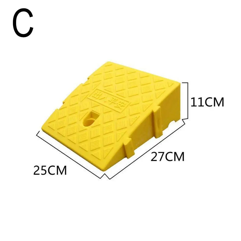 Car Driveway Ramp Kit 7/13cm Height  Portable Anti-Slip Wheel Chock Heavy Duty Threshold Ramps for Vehicle Maintenance & Loading