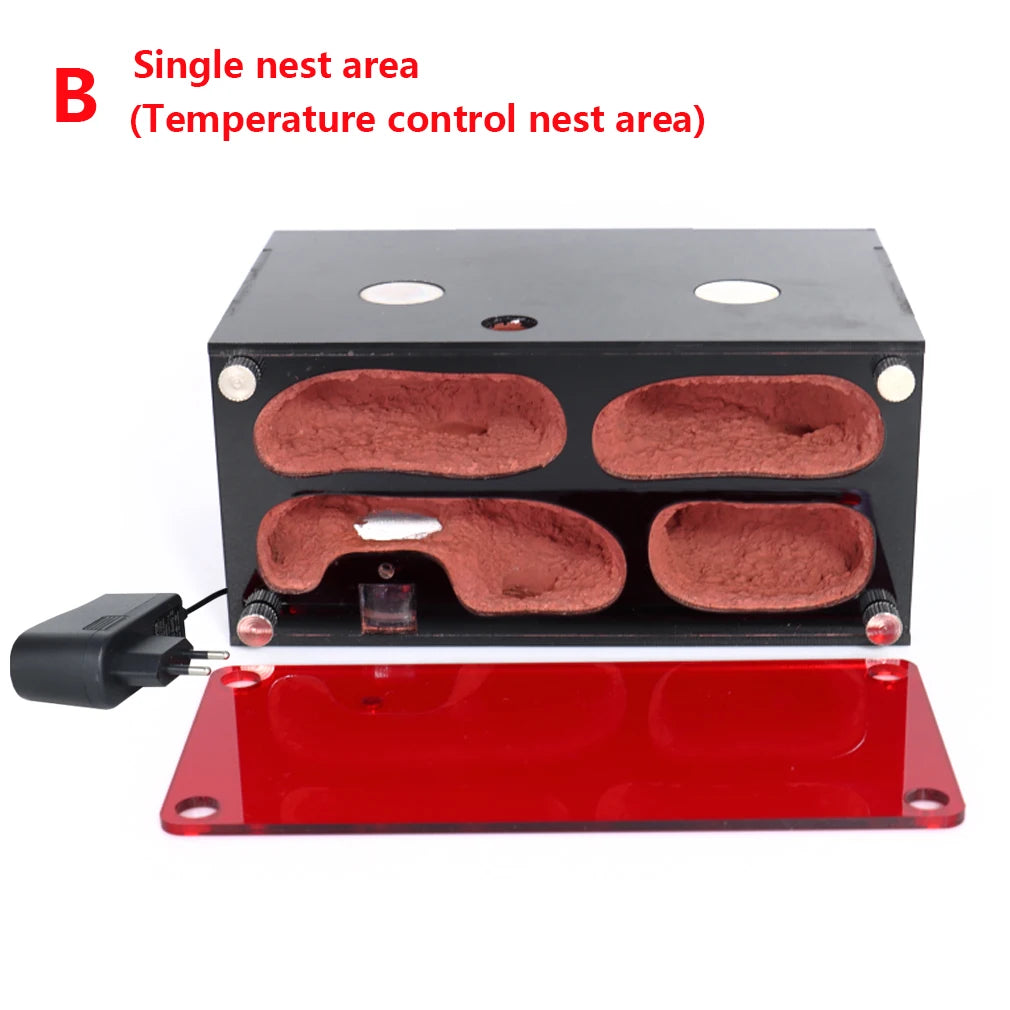 Acrylic Ant Farm Temperature Control Concrete Ant Nest Infinite Expansion Insect House Colony Drinker Anthill Kit Accessories