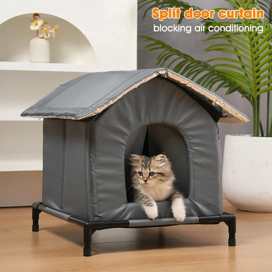 NewestStray Cat dog House Waterproof Outdoor Winter Warm Pet Cave Sleeping Beds Home Foldable Washable for Small Supplies - Play Paws Toys