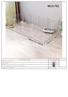 Pet Splicing Fence with Detachable Iron Mesh Gate, Isolation Barrier, Anti-Escape Gate, Indoor Fence, Easy to Assemble, Portable Cage - Play Paws Toys